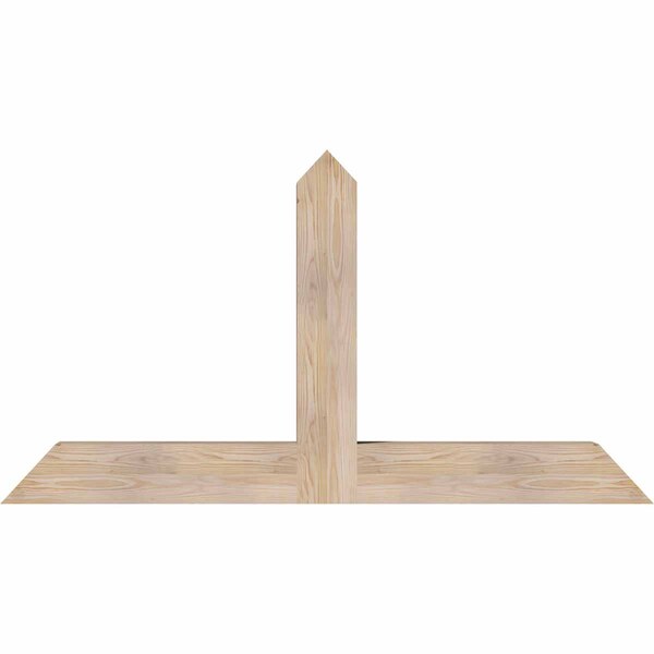 Ekena Millwork Portland Smooth Timber Gable Bracket, Douglas Fir, 60"W x 32"H x 5 1/2"D x 5 1/2"F, 13/12 Pitch GBW060X32X0606POR00SDF - main